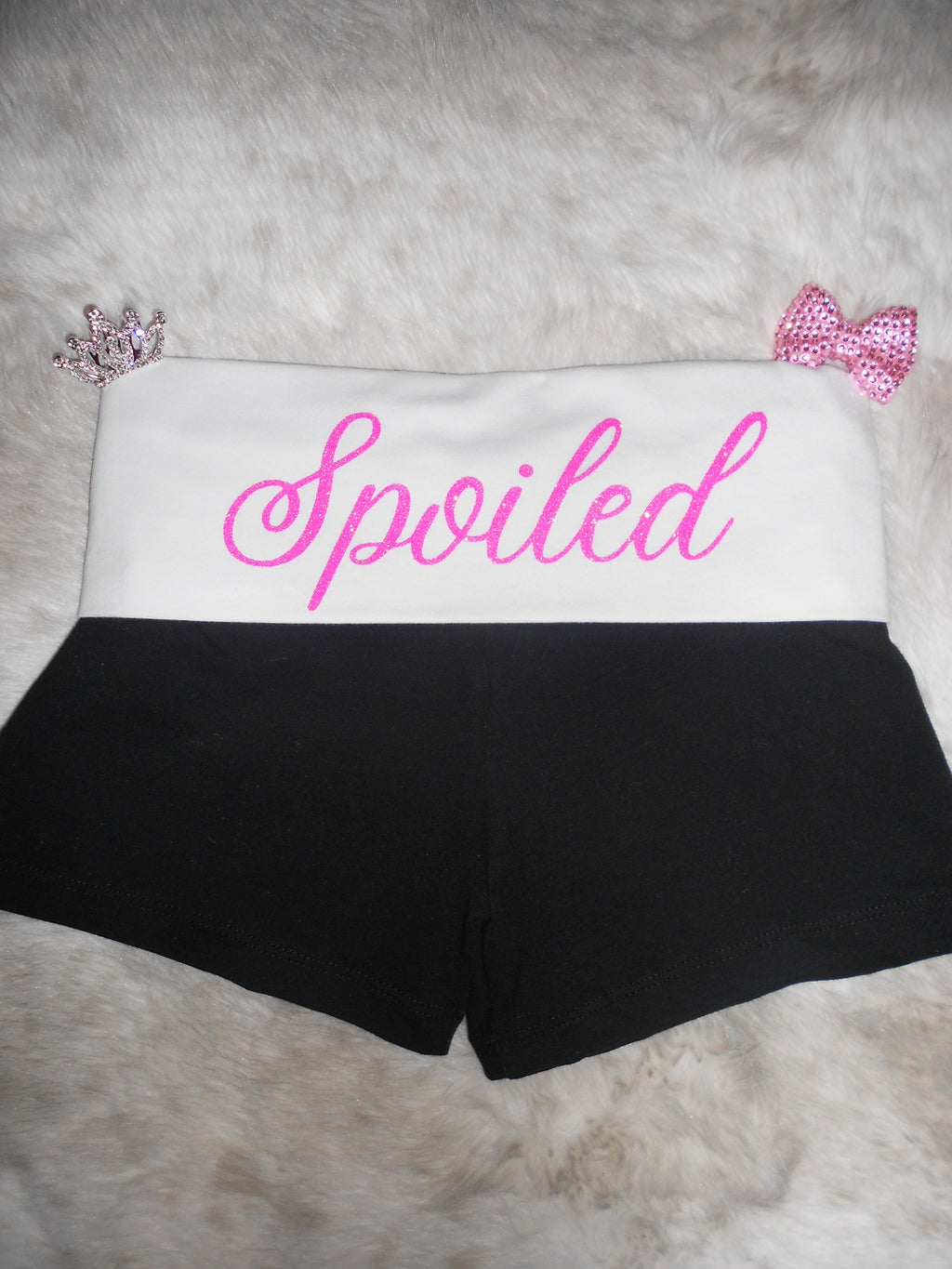 Custom Y2K Low Rise Foldover Shorts | Handmade Micro Shorts | Personalized Text