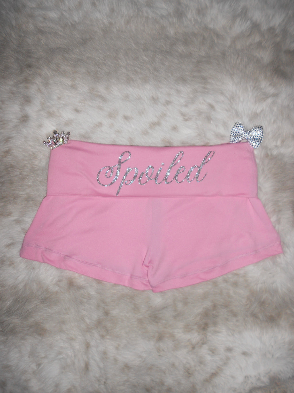 Custom Y2K Low Rise Foldover Shorts | Handmade Micro Shorts | Personalized Text