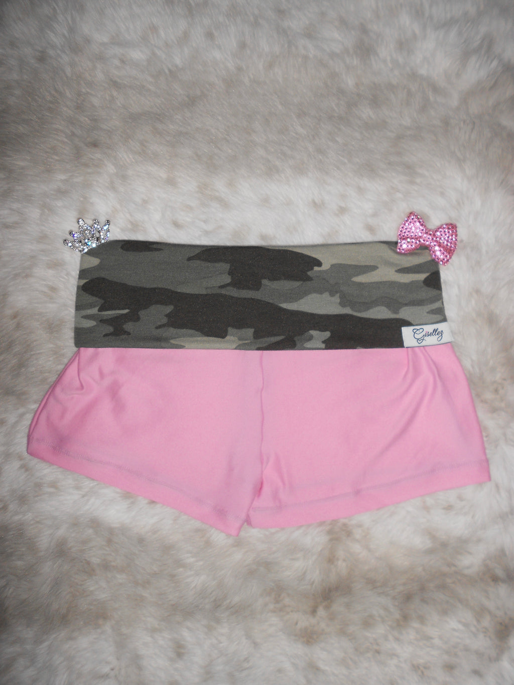 Custom Y2K Low Rise Foldover Shorts | Handmade Micro Shorts | Personalized Text