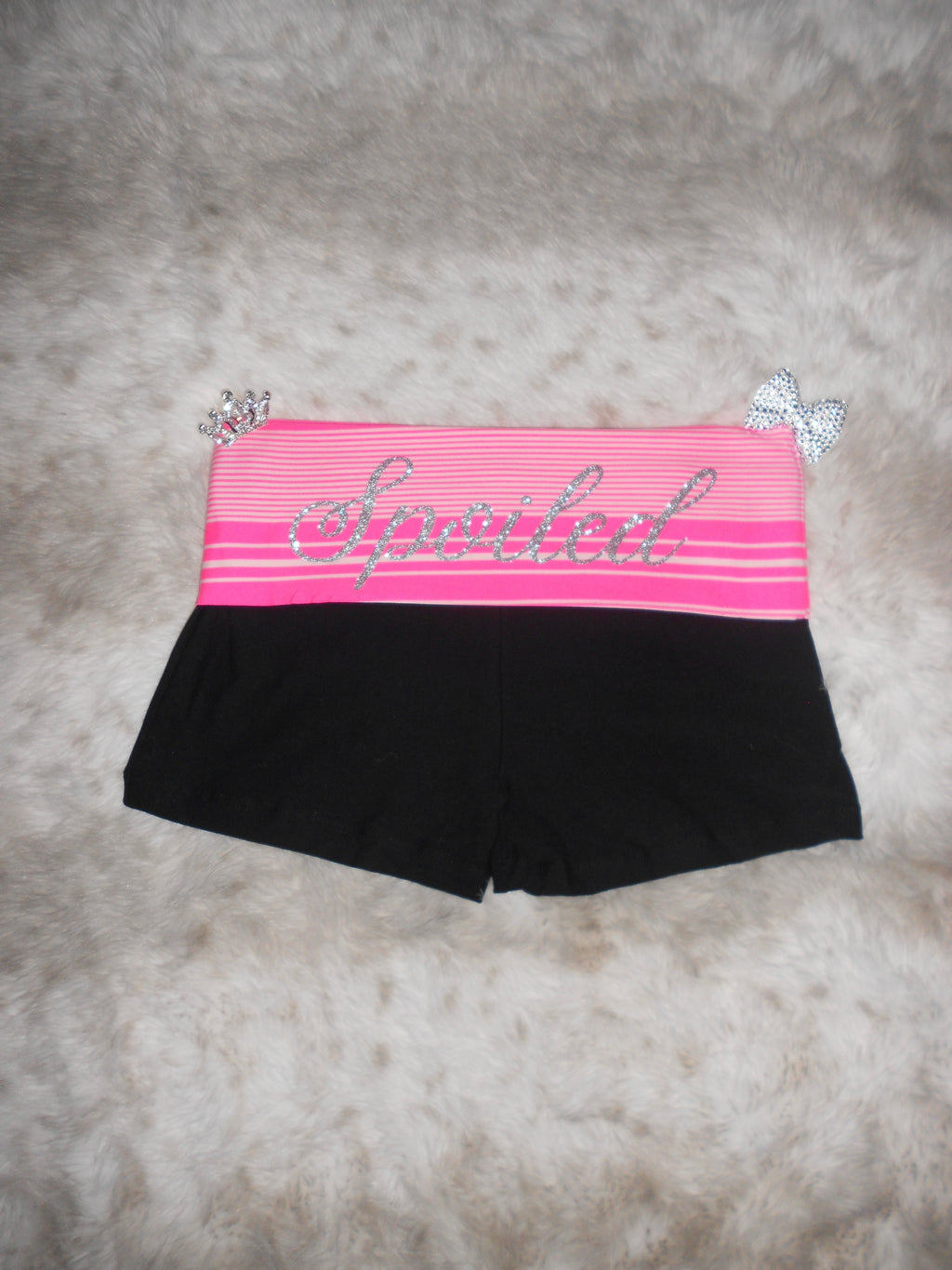 Custom Y2K Low Rise Foldover Shorts | Handmade Micro Shorts | Personalized Text