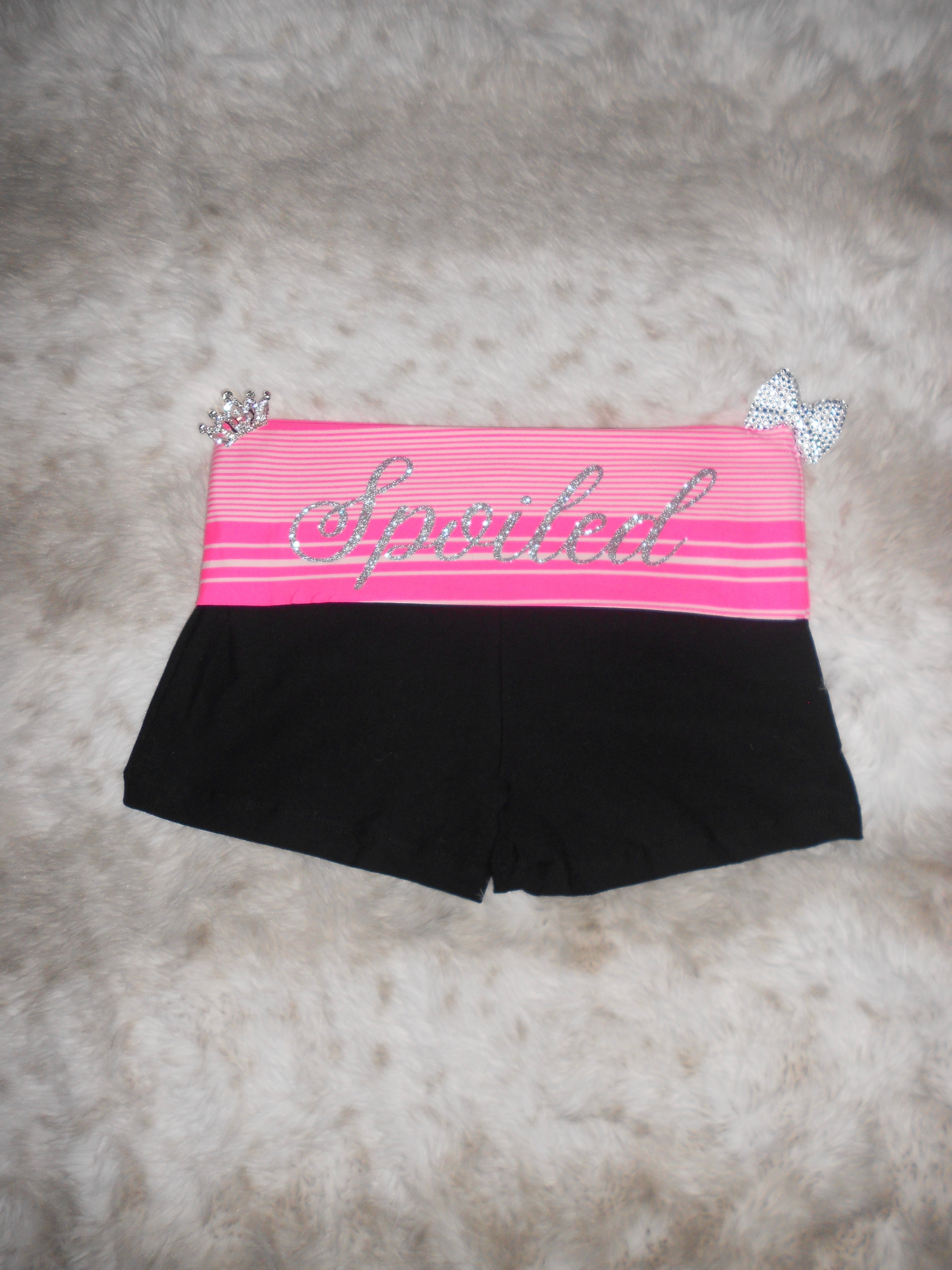 Custom Y2K Low Rise Foldover Shorts | Handmade Micro Shorts | Personalized Text