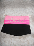 Custom Y2K Low Rise Foldover Shorts | Handmade Micro Shorts | Personalized Text