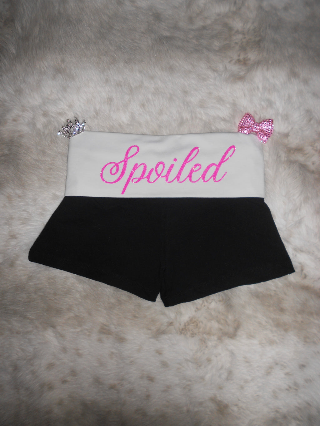 Custom Y2K Low Rise Foldover Shorts | Handmade Micro Shorts | Personalized Text