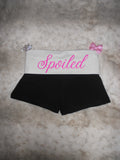Custom Y2K Low Rise Foldover Shorts | Handmade Micro Shorts | Personalized Text