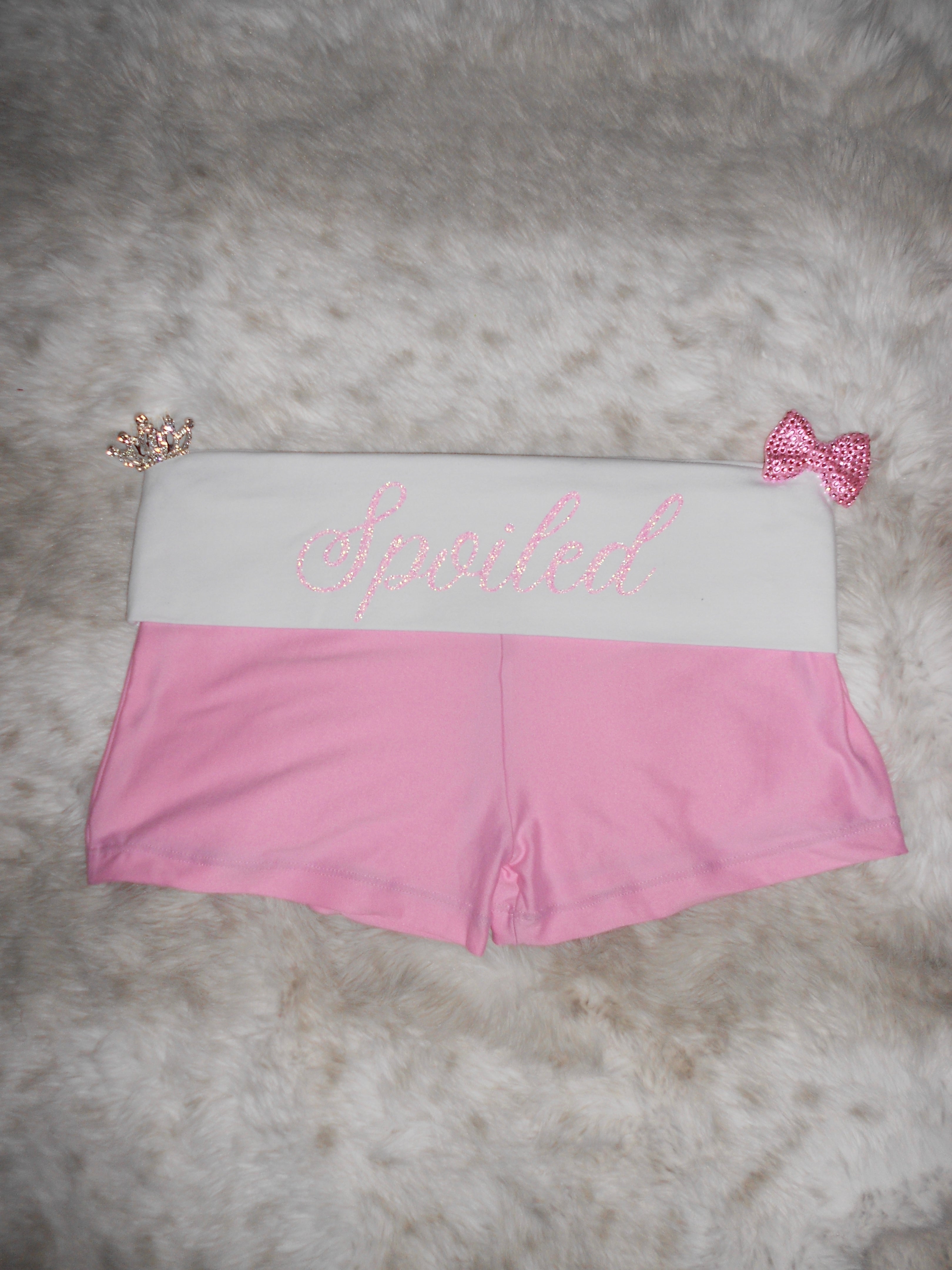 Custom Y2K Low Rise Foldover Shorts | Handmade Micro Shorts | Personalized Text