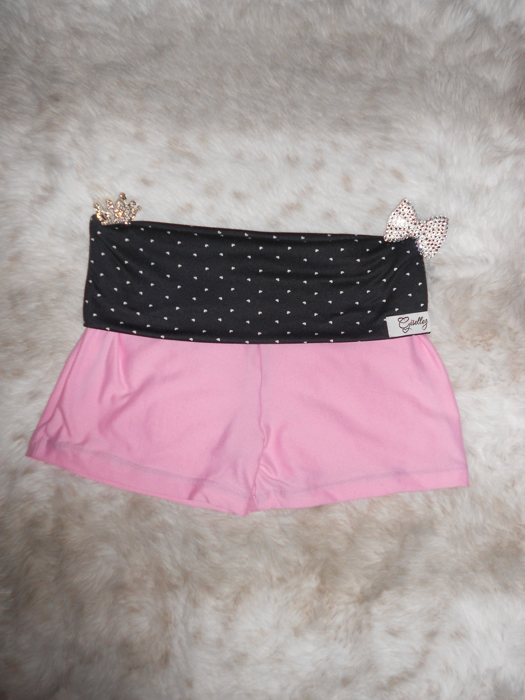 Custom Y2K Low Rise Foldover Shorts | Handmade Micro Shorts | Personalized Text