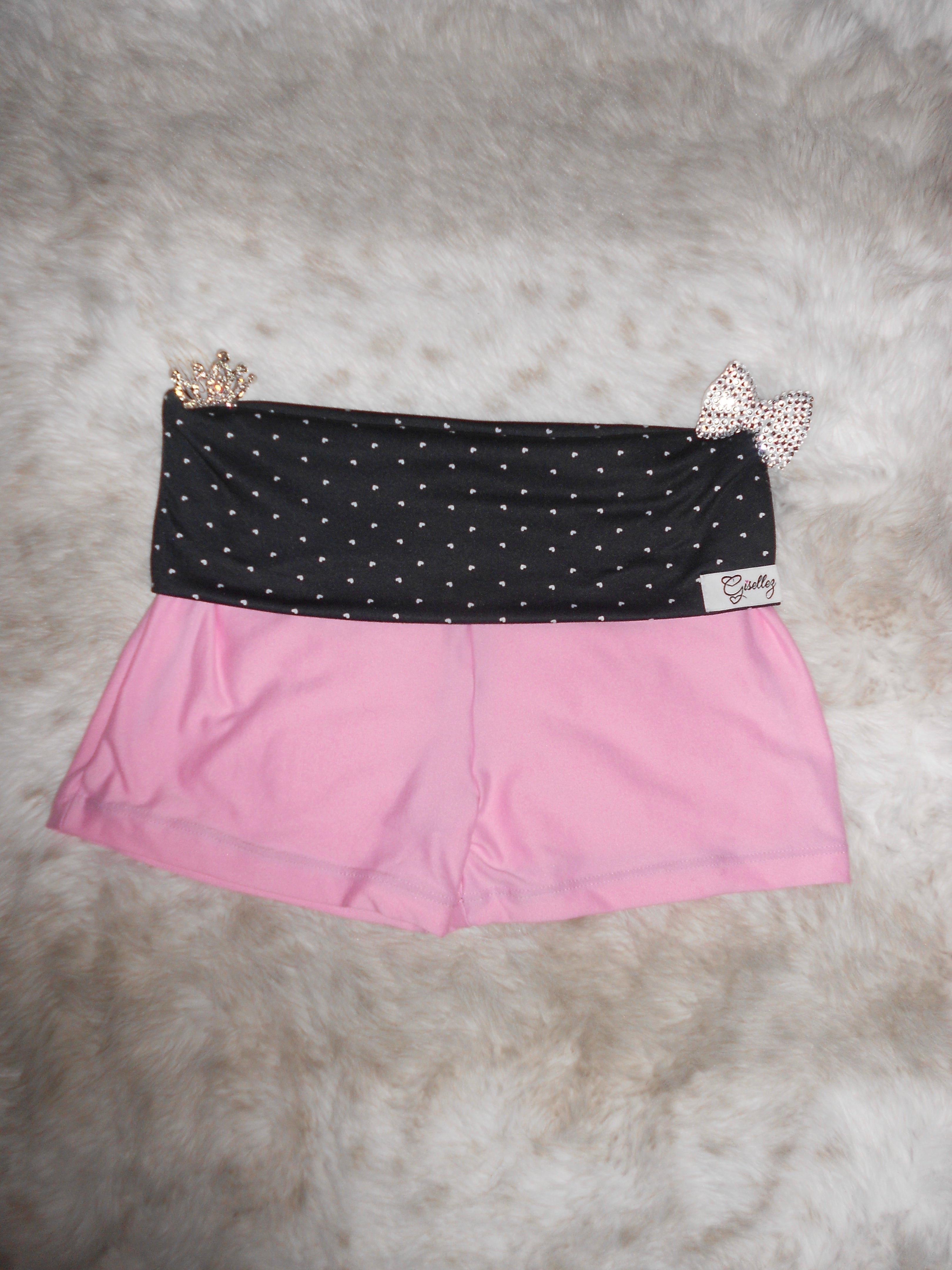 Custom Y2K Low Rise Foldover Shorts | Handmade Micro Shorts | Personalized Text