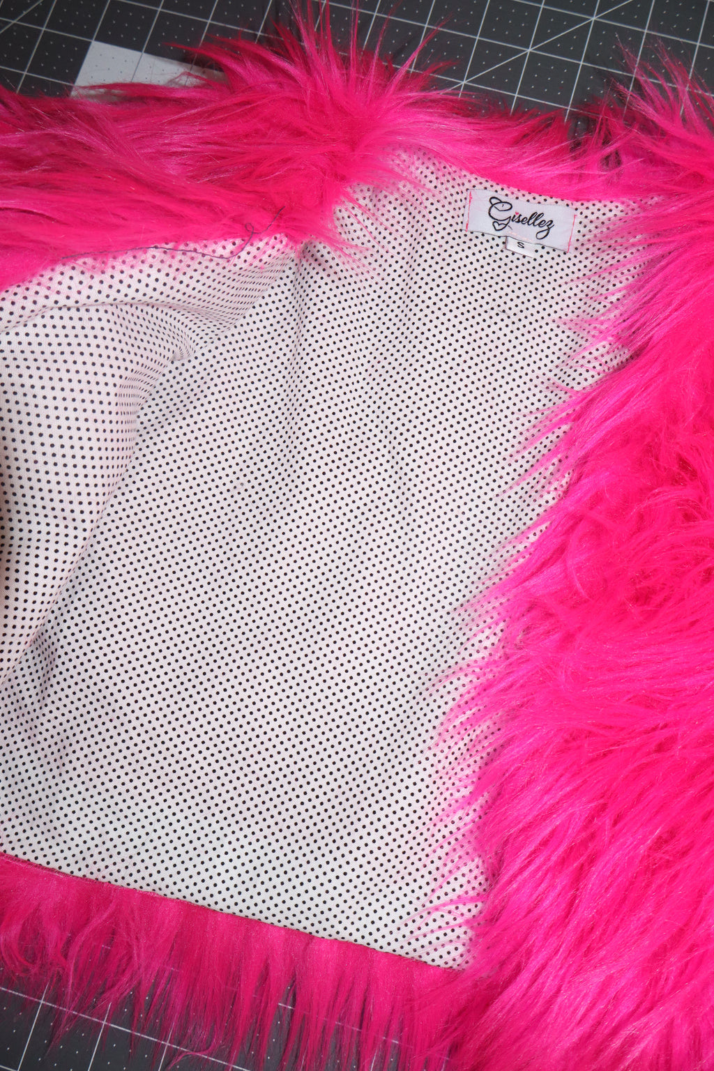 Faux Fur Shrug In Hot Pink