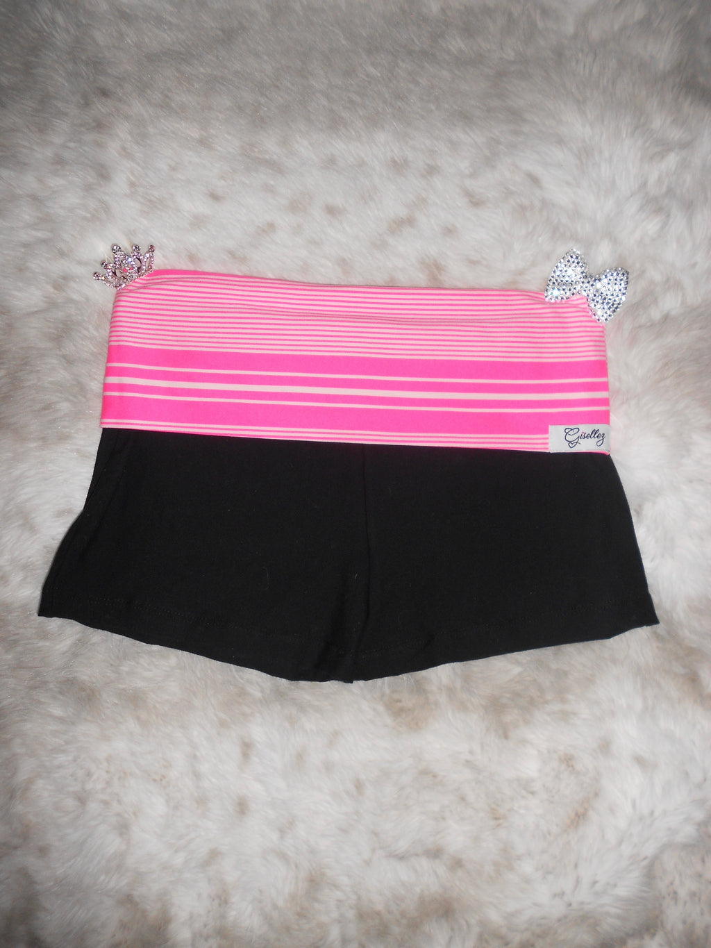 Custom Y2K Low Rise Foldover Shorts | Handmade Micro Shorts | Personalized Text