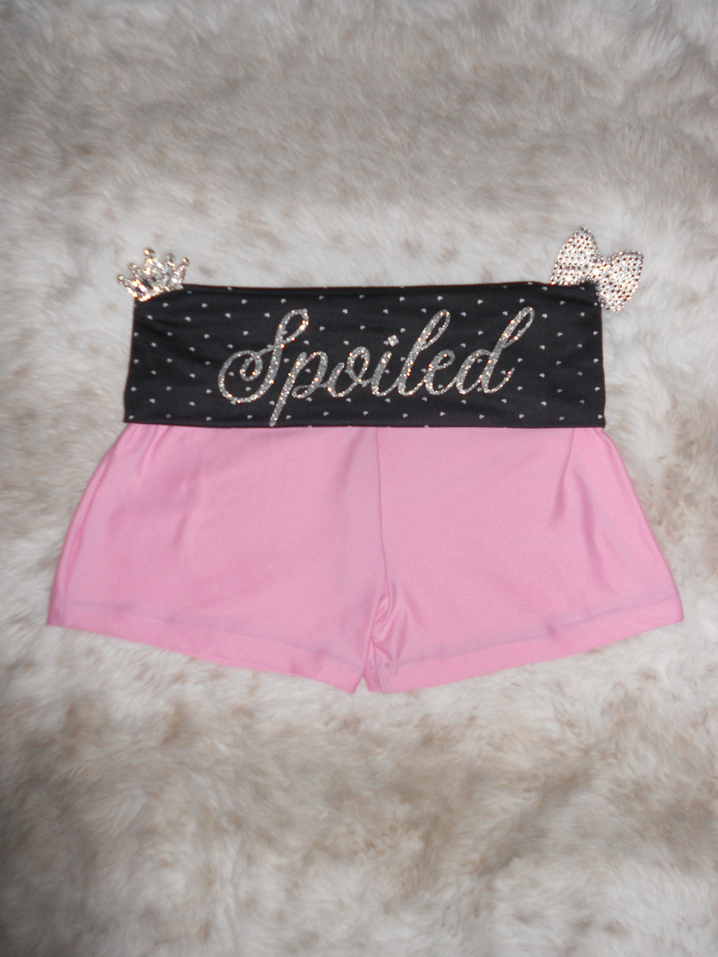 Custom Y2K Low Rise Foldover Shorts | Handmade Micro Shorts | Personalized Text