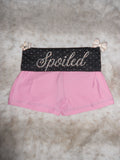 Custom Y2K Low Rise Foldover Shorts | Handmade Micro Shorts | Personalized Text