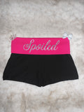 Custom Y2K Low Rise Foldover Shorts | Handmade Micro Shorts | Personalized Text