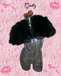 Faux Fur Shrug In Black